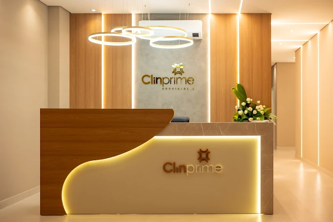 Recepção da Clinprime Odontologia em São Miguel dos Campos